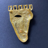 Face Pin Cubist Modern Abstract Figural Brooch