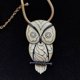 Eisenberg Artist Series Enamel Owl Pendant Necklace