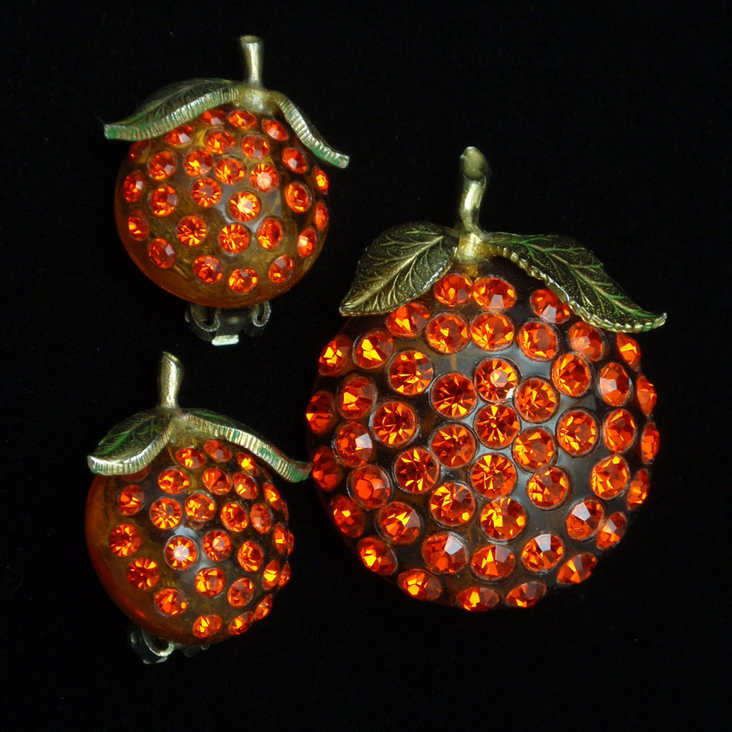Vintage fruit earrings top
