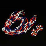 Patriotic Necklace Earrings Set Alice Caviness Vintage