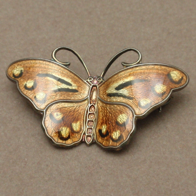 Butterfly Pin Sterling Silver Enamel Hroar Prydz Norway – World of  Eccentricity & Charm