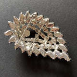 Clear Rhinestones Domed Vintage Brooch Pin