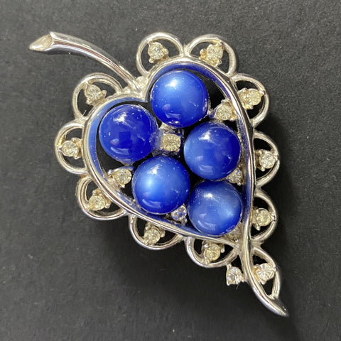 Blue and Purple Rhinestones Brooch Pin – World of Eccentricity & Charm