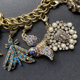 Heidi Daus Charm Bracelet Ornate Jeweled 12 Months Holidays Zodiac