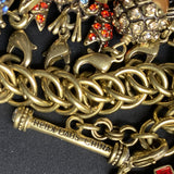 Heidi Daus Charm Bracelet Ornate Jeweled 12 Months Holidays Zodiac