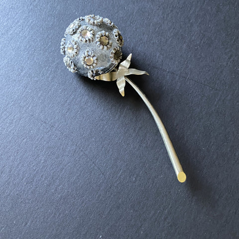 Flower Brooch Pin Fabrice France Vintage