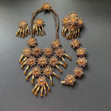 Stanley Hagler Necklace Bracelet Brooch Earrings Set Vintage Parure