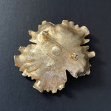 Kramer Rhinestone Centered Flower Brooch Pin