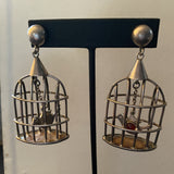 Bird Cage Earrings Sterling Silver Los Ballesteros Mexico