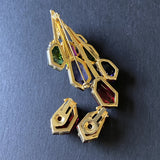 Brooch Pin Earrings Set Vintage M Haupt Austria