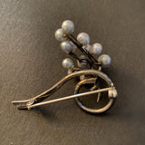 Ming's Honolulu Pearls Sterling Silver Pin Vintage