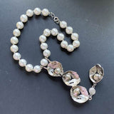 "String of Oyster Shells" Imitation Pearls Necklace