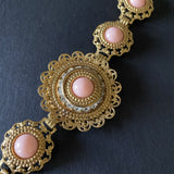 Pink Stones Vintage Bracelet