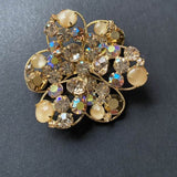 Regency Rhinestone Brooch Pin Vintage