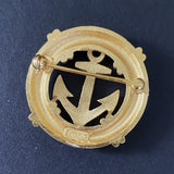Trifari Sailor's Anchor Circle Pin Vintage