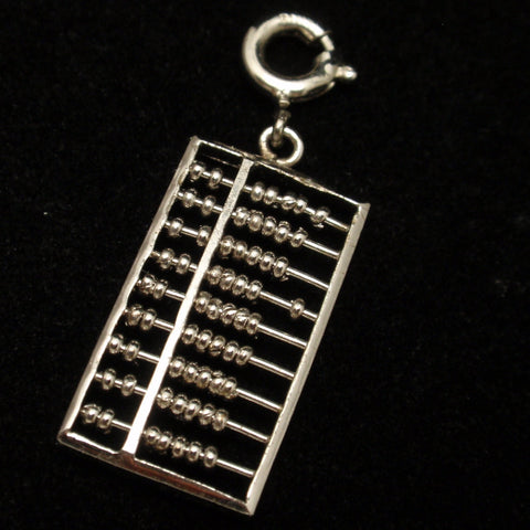 Silver Abacus Charm