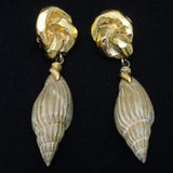 Shell Earrings Couture Antigona Paris Vintage