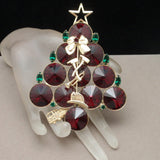 Firefighter's Christmas Tree Brooch Pin Anthony Attruia Xmas