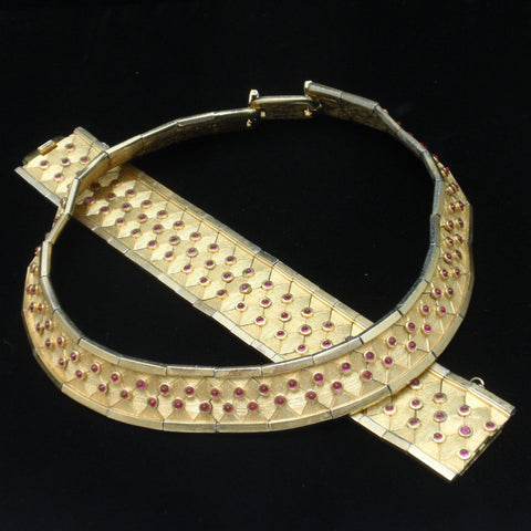 Boucher Necklace and Bracelet Set