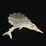 Deep Sea Fish Brooch Pin Vintage Early Plastic