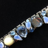 Vintage Bracelet Large Blue  Stones