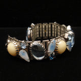 Vintage Bracelet Large Blue  Stones