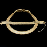 Ciner Necklace Bracelet Set Vintage Rhinestones Flexible