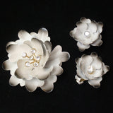 Coro Flower Pin and Earrings Set