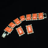 Coro Bracelet and Earrings Set