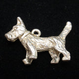 Terrier Dog Charm Vintage Sterling Silver