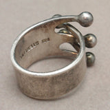 Modernist Sterling Silver Ring A-G Eker Norway Vintage