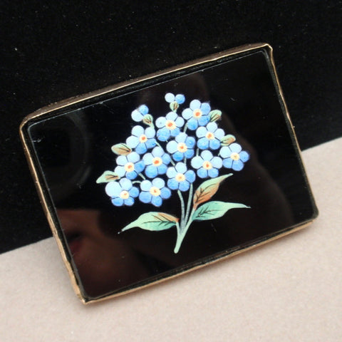 Hand-Painted Victorian Brooch