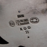 Georg Jensen Pin Vintage Sterling Silver Labradorite Brooch Denmark