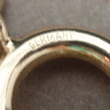 Large Jeweled Single Charm Bracelet Vintage Germany