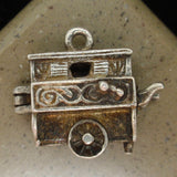Organ Grinder Opens to a Monkey Charm Vintage Sterling Silver Chim