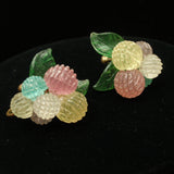 Pastel Candy Drop Gum Ball Set Vintage Necklace & Earrings