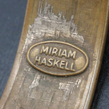 Miriam Haskell Vintage Beaded Red Bangle Bracelet