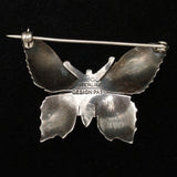 Butterfly Pin Vintage Sterling Silver Hobe
