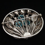 Hobe Brooch Pin Vintage Sterling Silver Rhinestone 1938 pat'd design