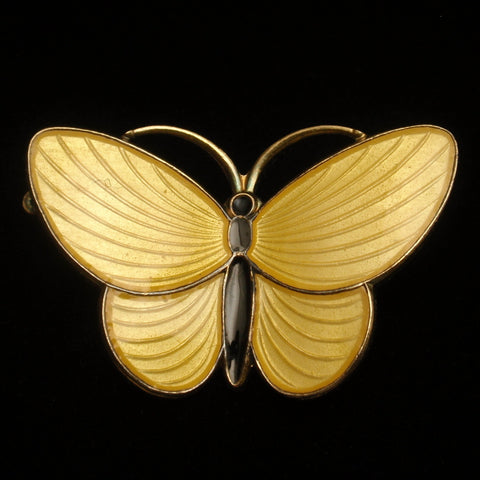 Resourced 40s Aksel Holmsen Sterling Enamel Butterfly Pin