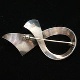 Ribbon Pin Enamel Sterling Silver Ivar Holth Norway