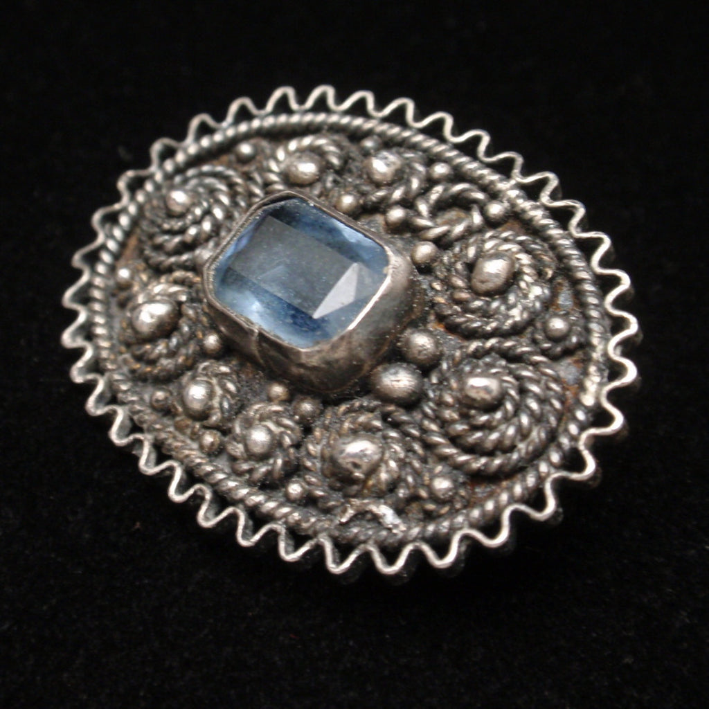 Oval Pin 935 Silver Blue Stone Israel Vintage – World of Eccentricity ...