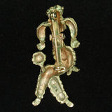 Poodle Dog Pin Vintage Rhinestones Figural Doggy Brooch JJ