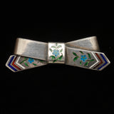 Russian Silver Bow Pin