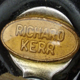 Richard Kerr Earrings Fuchsia Rhinestones Vintage 1980s Long Large