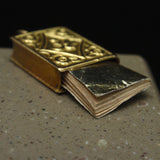 Muslim Islamic 18k Gold Pendant Charm Miniature Book inside