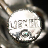 White Flower Pin & Earrings Set Vintage Lisner