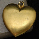 Heart Pendant Vintage 3 Colors of Gold Fill Large Charm