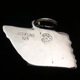Map Charm Vintage Hand-Painted Sterling Silver TENNESSEE