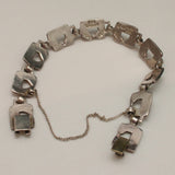 Quiroz Alba Bracelet Vintage Sterling Silver & Enamel Taxco